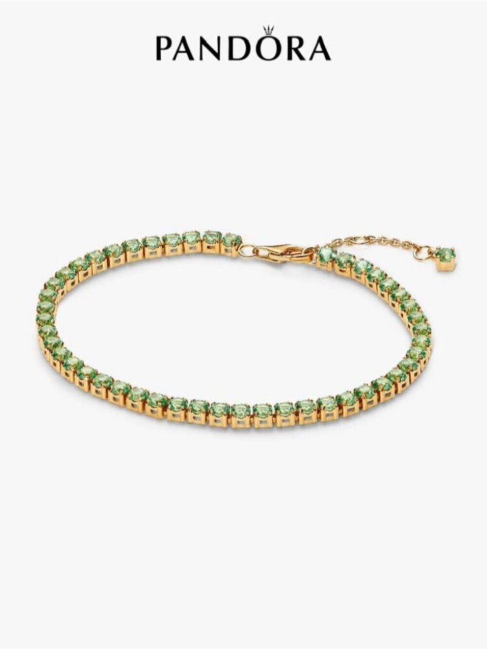 Pandora Sparkling Green Tennis Bracelet